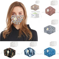 Face- / mouth mask with air valve - with activated carbon PM2.5 filters - washable