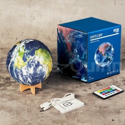 3D earth - galaxy night lamp - rechargeable