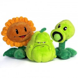 Zombie plants - peas - sunflower - squash - plush toys - 30cm