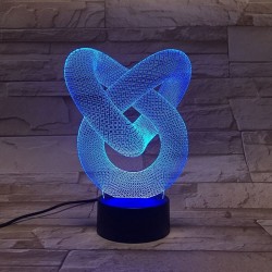 3D abstract shape - touch control - RGB - LED - USB - night lamp