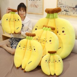 Banana shaped pillow - plush toy - 35cm - 45cm