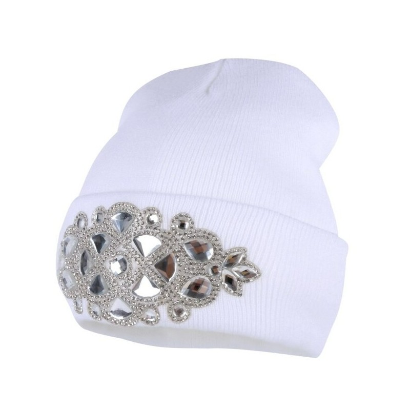 Knitted beanie - with crystal emblemHats & Caps