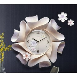 Three-dimensional decorative wall clock - 57 * 57 cm