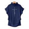 Short sleeve t-shirt - classic top - Faith Cross printedBlouses & shirts