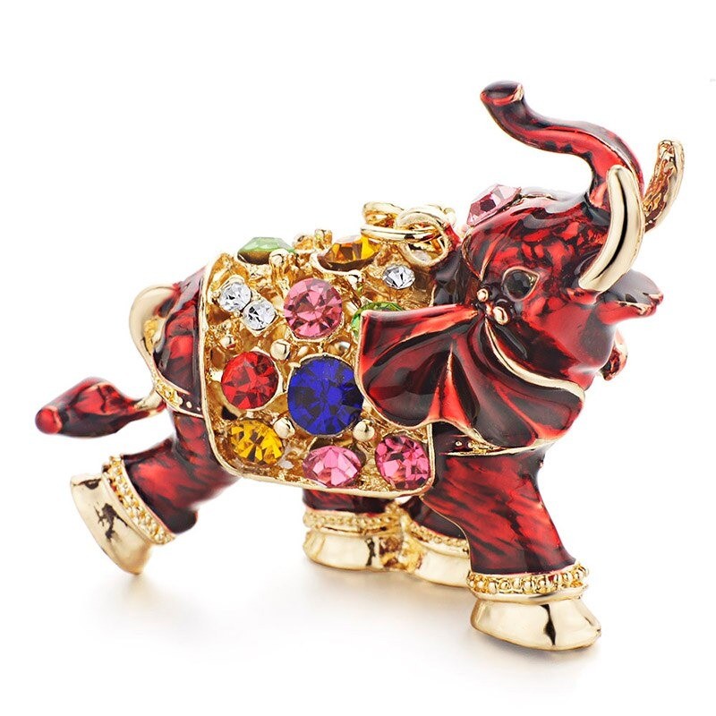 Colorful crystal elephant - keychainKeyrings