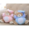 Plush teddy bear - with sound / light - 25cm