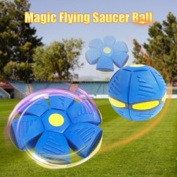 Flat flower shape - disc ball - flying UFO - with LED - throwing toyToys