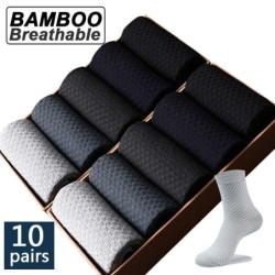 Men's bamboo socks - breathable - compression - long - 10 pairsMen's fashion