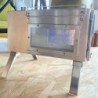Wood fire heating stove - double sided - camping / outdoor / tent heating - stainless steelBBQ