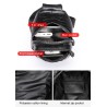 Stylish chest bag - leather backpack - crocodile skin patternBags