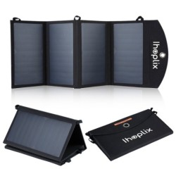 25W solar panel - folding charger - USB - waterproof - for SmartphonesChargers
