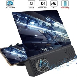 12 Inch - Screen amplifier - 3D glass magnifier with Bluetooth speaker - for smartphoneAccessories