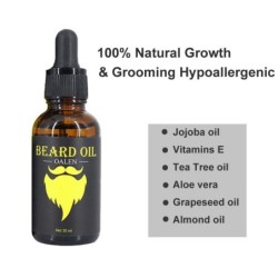 Beard growth essential oil - with derma roller - 30mlBeard