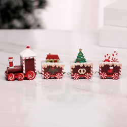 Christmas wooden train - toyWooden