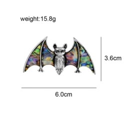 Colorful crystal bat - broochBrooches