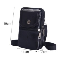 Multifunctional shoulder bag - leather waist bagBags