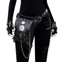 Shoulder / leg / waist bag - steampunk - gothic - retro style - leatherBags
