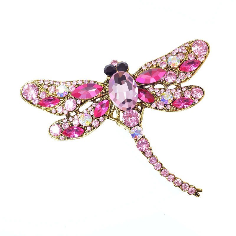 Crystal dragonfly broochBrooches