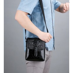 Vintage shoulder bag - crocodile skin patternBags