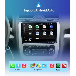 Car radio - 2 Din - 9 inch - Android 11 - 2GB - 32GB - Bluetooth - GPS - carplay - for Volkswagen Golf 5 6 PassatDin 2