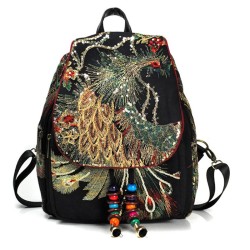 Canvas backpack - colorful ethnic designBackpacks