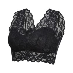 Sexy lace bra - short top - with push up - wire-freeLingerie