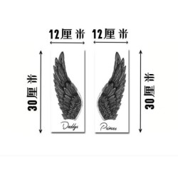 Temporary tattoo - sticker - angel wings - 2 piecesStickers