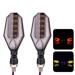 LED motorcycle turn signal lights - super bright indicators - 12V - 2 piecesTurning lights