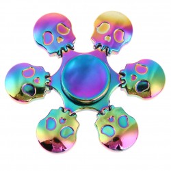 Rainbow skulls - hand fidget spinner - metalFidget Spinner