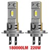 Mini H7 LED headlight bulb 250W CSP - 320000lm - auto diode bulbs - H7 Turbo LED - 12V - 6500KH7