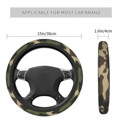 Anti-slip car steering wheel cover - camouflage printSteering wheel covers
