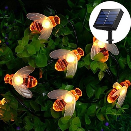 LED lights with bees - solar powered christmas lightsLED strips