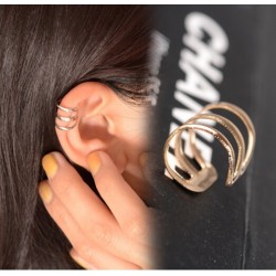 Gold & silver ear clip - 1 pieceEarrings
