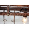 Vintage - hanging bottles holder - iron ceiling lamp - E27 LEDLights & lighting